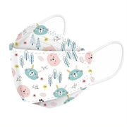 Kids KF94 Face Masks, Kids Disposable Masks-Dr Medic-White Cat-10 Pack-Dr Medic